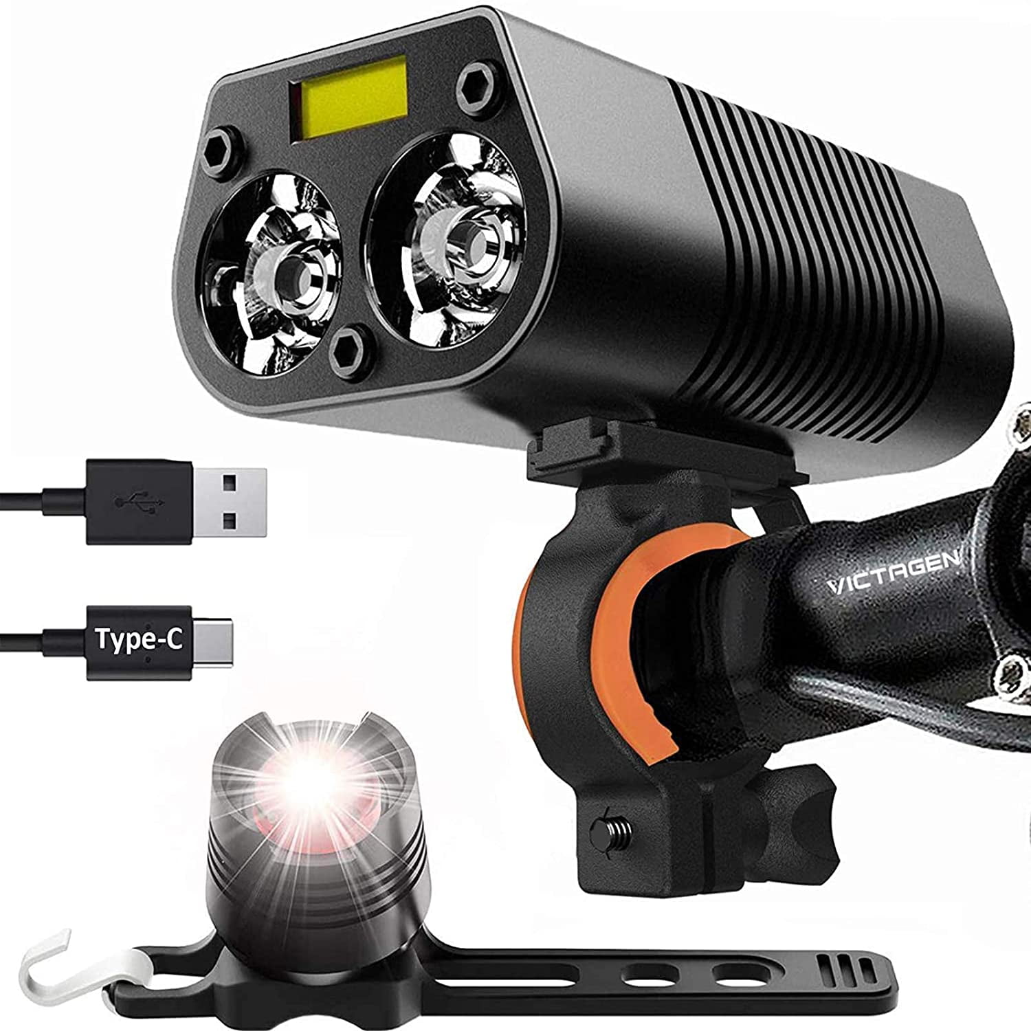Usb type c bike light sale