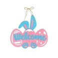 thumbnail image 2 of SDJMa Easter Egg Door Sign, 14.2" Paper Bunny Egg Welcome Sign Door Hanger for Spring Easter Home Front Porch Wall Hanging Decor, 2 of 9