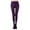 Purple, variant on Women's Velvet Blend Leggings Solid Color Stretch Fitness Exercise Pants