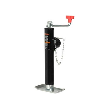 Curt 25006 Pipe-Mount Swivel Trailer Jack w/Top Handle 5,000lb 10" Travel