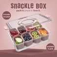 thumbnail image 2 of COOK WITH COLOR Snack Container with Ice Pack, Food Storage Containers, Meal Prep Containers, Pink, 2 of 9
