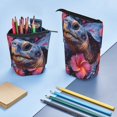 thumbnail image 4 of Picia Realistic Flower Turtle Print Telescopic Pencil Case, Telescopic Pen Holder Telescopic Pencil Pouch Bag Stationery Pencil Case Box Storage Organizer Makeup Bag, 4 of 6