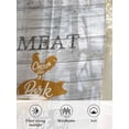 thumbnail image 6 of Sheer Curtains 54 Inch Length, Farmhouse Wooden Grain Semi Sheer Curtains Light Filtering Window Treatment, Vintage Shabby Chic Cow Pig Chicken Privacy Voile Drapes for Living Room 52x54 Inch, 6 of 7