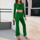 thumbnail image 1 of Conjunto de 2 piezas para mujer, camisa con purpurina ostentosa, pantalones, trajes estéticos cómodos y brillantes Hugtrwg Para estrenar, 1 of 7