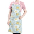 thumbnail image 5 of Pioneer Flower Floral Print Pattern Apron for Women and Men, Cotton Linen Waterproof with Pockets, Adjustable, 33x27 Inch for Kitchen, Gardening, BBQ, Salon, 5 of 6