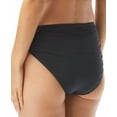 thumbnail image 3 of Carmen Marc Valvo BLACK Classic Shirred Bikini Swim Bottom, US X-Small, 3 of 4