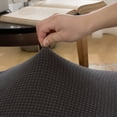 thumbnail image 3 of DYstyle Stretch Textured Plaid Armless Wing Back Chair Slipcover Chair Cover Protector, 3 of 4
