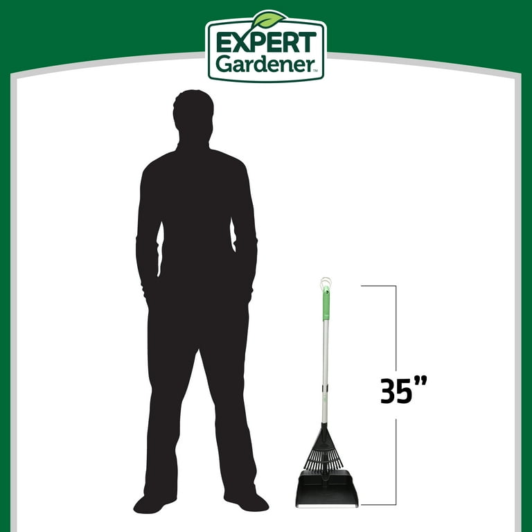 Expert Gardener Fiberglass Handle 2-Piece Multi-Purpose Rake and