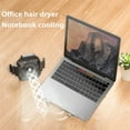 thumbnail image 1 of Laptop Cooling Stand Notebook Computer Adjustable Stand; Gaming Notebook Computer Non-slip Holder with Fan Foldable Portable Stand, Silver, 1 of 9