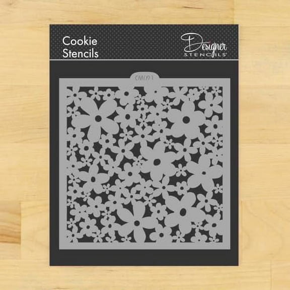 Daisy All-Over Cookie and Craft Stencil CM091 by Designer Stencils