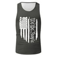 thumbnail image 4 of Ierhent 4th of July Tank Top Men Men's Sleeveless Workout Swim Shirt Quick Dry Athletic Running Gym Muscle Beach Tank Top(Z-Dark Gray,XXL), 4 of 4