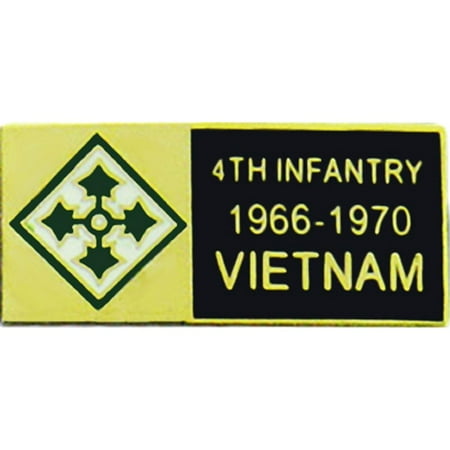 U.S. Army 4th Infantry Division Vietnam Pin 1 1/8