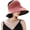 Red, variant on Womens Casual Sun Hats Super Wide Brim Summer Beach Cap Foldable Bucket Hat UV Protection with Ponytail Hole Outdoor