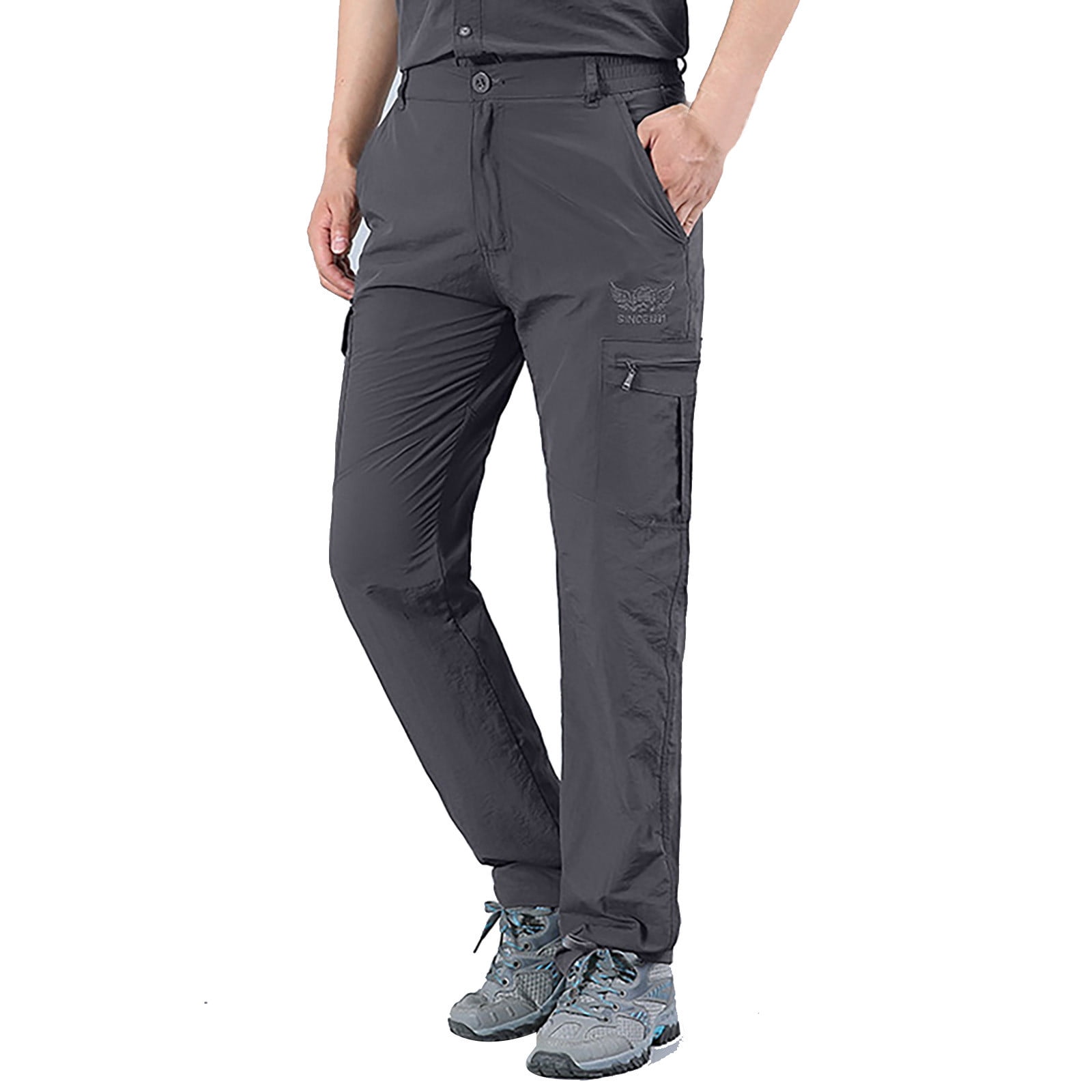 toraway Summer Cargo Pants for Men Slim Fit Short Mens Stretch
