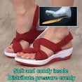thumbnail image 3 of Womens Orthopedic Sandals Platform Heel Open Toe Beach Sandals Casual Non Slip Ankle Strap Slippers with Arch Support Summer Travel Shoes, 3 of 5