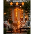 thumbnail image 2 of Advwin 1500W Electric Infrared Freestanding Patio Heater for Indoor & Outdoor, IP55 Waterproof, Tip-Over Protection, Quiet Operation for Patio, Garden, Balcony,Brown, 2 of 8