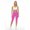 12539819679657048327, variant on Bubblegum Fizz Pink Color Women's Brushed Suede Poly Span Casual Capri Leggings XS-2XL