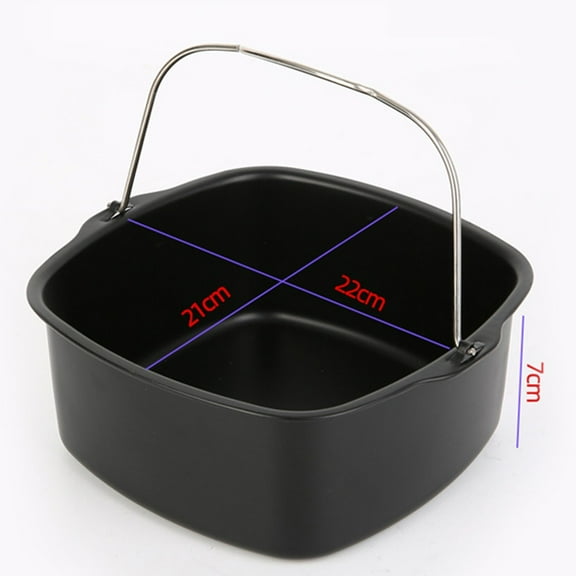 Non-Stick Cake Baking Tray Basket Airfryer For Baking Dish Air Fryer Accessories 8 Inch