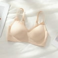 thumbnail image 2 of Brasier Mujer Ropa Interior Fina y Fresca sin Dejar Marcas para Mujer con Pequeño Push up, sin Aros, Sujetador de Sujeción Suave Extra Grande, 2 of 3