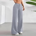 thumbnail image 7 of Women's Low Rise Wide Leg Trousers Solid Color Baggy Dress Pants Dressy Low Waisted Business Casual Work Loose Plain Going Out Pants Trendy Womens Pants 2026 Gray S, 7 of 7