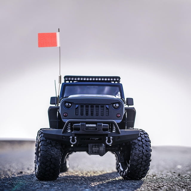 OUNONA Pièce de Voiture Rc Antenne de Simulation en Métal avec Drapeau Lot de 1 pour Usage Extérieur 28x8cm Rouge