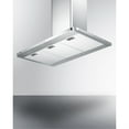 thumbnail image 2 of 36" wide European style convertible wall-mount range hood in stainless steel, 2 of 5