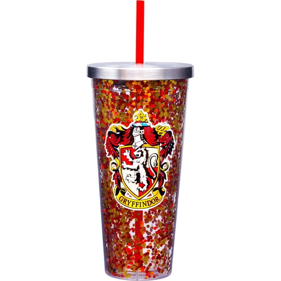 Spoontiques Harry Potter Gryffindor 20oz Acrylic Glitter Cup