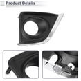 thumbnail image 4 of Cubierta de rejilla de luz antiniebla frontal derecha única para Toyota Corolla 2014-2017, inserciones de cubierta de luz antiniebla del parachoques inferior delantero No.5203002190 ABS 1 Pc, 4 of 7