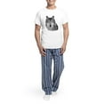 thumbnail image 5 of CafePress - Gray Wolf Pajamas - Men's Light Loose Fit Cotton Pajama Set, 5 of 7