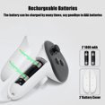 thumbnail image 6 of VR Charging Station with 45W USB-C Charger for Quest 3, Touch Controller LED Indicator Charging Dock with 2 Rechargeable Battery-White, 6 of 7