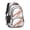 White and Copper Marble Pattern-2, variant on White and Copper Marble Pattern Cute School Backpack Bag with Padded Back and Adjustable Shoulder Straps 16.9 X 12.6 X 5.9 Inches