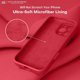 thumbnail image 5 of Funda de Silicona Premium, Forro de Microfibra Suave, para iPhone 16 Pro de 6.3 Pulgadas, Rojo, 5 of 7