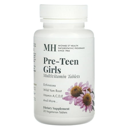 Pre-Teen Girls Multivitamin, 30 Vegetarian Tablets, Michael's Naturopathic