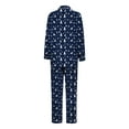 thumbnail image 3 of Family Satin Christmas Pajamas Sets Satin Button Down Holiday Sleepwear Comfy Loungewear for Couples Men Women Fashion Clothes (Mom, Blue, Size S), 3 of 10