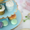 thumbnail image 4 of BalsaCircle 3 Tiers Blue Gold Trim 13" Cake Cupcake Stand Birthday Party Wedding Centerpieces Decorations, 4 of 8