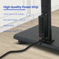 thumbnail image 4 of Mobile TV Stand with Power Outlet, Mobile TV Cart for 32-70 inch TV up to 88 lbs, 4 of 7