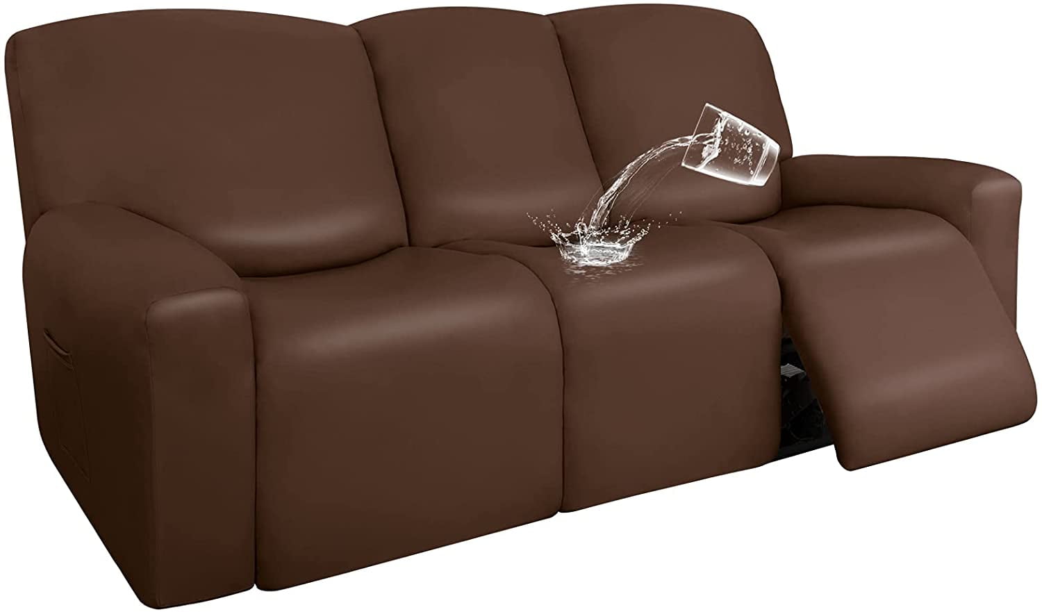 Pu Leather Recliner Sofa Slipcovers, How To Cover A Leather Recliner Sofa With Fabric