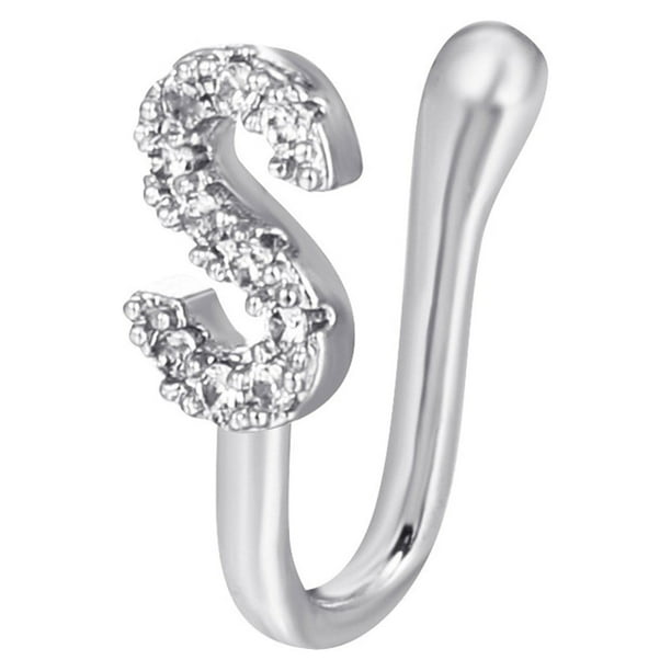 Xihbxyly La mejor oferta Anillos de nariz con clip para mujeres, aro de nariz sin perforación, manguito de nariz ajustable