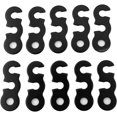 thumbnail image 1 of CHAO Tensor de cuerda de leva (negro), tienda de campaña de aluminio Tensor de corredor Guyline accesorios de cuerda para toldo hebilla de cuerda abierta de tres ojos, 1 of 5