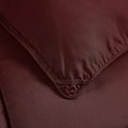 thumbnail image 4 of Chezmoi Collection Burgundy Down Alternative Comforter King - 3-Piece All Seasons Lightweight Comforter Set - Microfiber Comforter Duvet Insert with Corner Tabs, 4 of 6