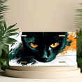 thumbnail image 6 of 1 Pcs 2D Flat License Plate Covers & Frames, Black Cat For Decorative Front, Waterproof For Decoration Aluminum License Plate Covers & Frames Cover For Men Women, 12" X 6", 6 of 7