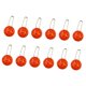 thumbnail image 4 of LLavero de Pickleball de 12 Uds., colgante para bolso, llavero de Metal, adorno de Pickleball para bolso, etiquetas de equipaje, accesorios de cartera Naranja, 4 of 8
