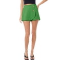 thumbnail image 1 of Made by Olivia Women's Button Front Wrap Skort, 1 of 5
