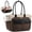 Coffee-beige-black, variant on LOVEVOOK Teacher Tote Bag for Women, Laptop Bag Briefcase with Accordion File Pocket, Nurse Handbag for Work, Travel, College | 40oz Cup Holder, Muli-Pockets