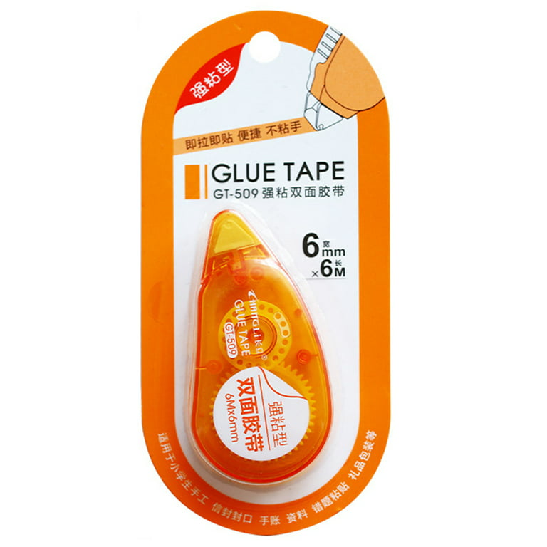 Double Sided Tape Roller - 8 Pack Adhesive Scrapbook Glue Tape Runner  Roller (8Mm X 210Ft) Easy