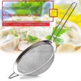 thumbnail image 2 of Large Mesh Food Strainer for Kitchen, Perfect for Sieving Flour and Powdered Sugar SMTX, 2 of 5