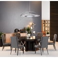 thumbnail image 2 of 034860-Allegri Lighting-Athena - 40 Inch 16W 4 LED Island   Polish Nickel Finish with Artisan Handcut Firenze Crystal, 2 of 2