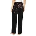 thumbnail image 3 of Daiia Sparkling Pink Night Sky Women's Sleep Pant with Pockets and Drawstring,Pajama Pants-XX-Large, 3 of 9