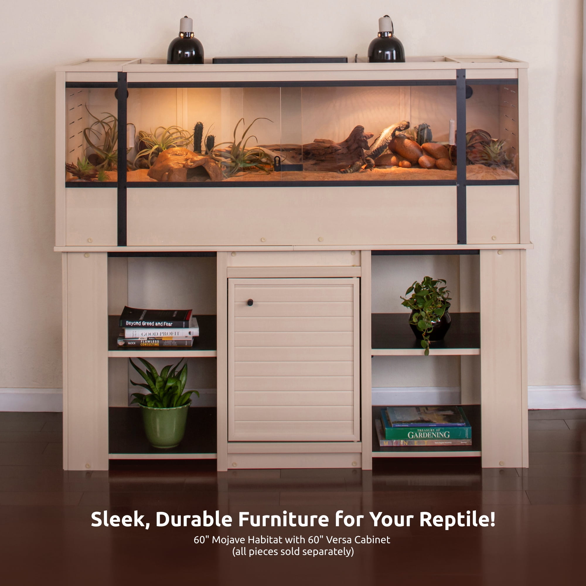 New Age Pet® ECOFLEX® 60" Storage Cabinet for Reptile Food and Substrate Storage