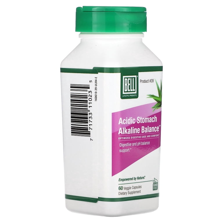 Bell Lifestyle Acidic Stomach Balance Capsules, Restores Alkaline